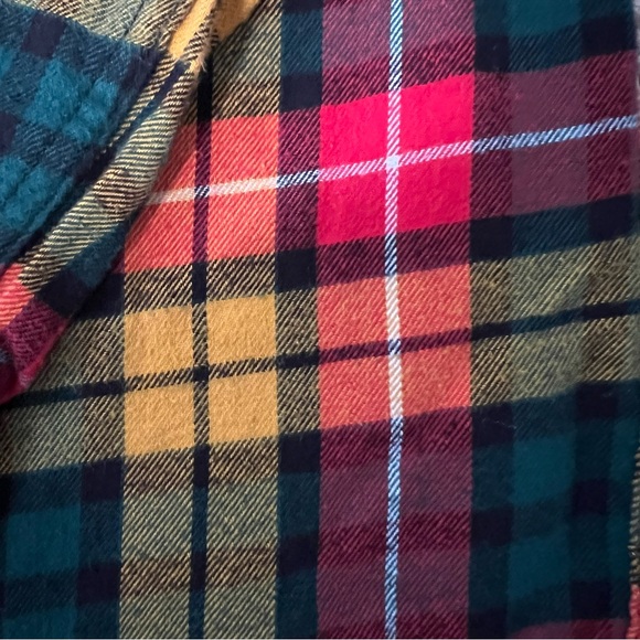The Children’s Place Boys Plaid Flannel Shirt – Red Green Yellow, Size 10/12 - Picture 7 of 7